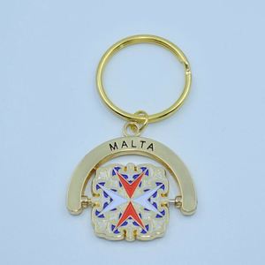 Metal Heart Keychain Cartoon Cultural Creative Tourism <b>Memorial</b> <b>Gift</b> Enamel Baking Paint Die Casting - Product Image 4