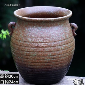 Rough Ceramic Flower Pots 40cm Large Outdoor Planters For Home Gardening Floor <b>Standing</b> Coarse Pottery <b>Vases</b> - Product Image 3