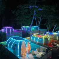 Tente Dôme Écologique Miico Grande Taille, Imperméable Quatre Saisons, Type Cabane Étoilée, Igloo Préfabriqué pour Glamping