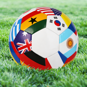 Factory Fastest Lead Time Flag Football Size 5 Machine Stitched PVC Soccer <b>Ball</b> for Urgent Promotion Gift Using - Product Image 1