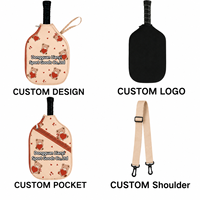 Housse de pickleball personnalisée OEM avec motif imprimé, corps souple et fermeture éclair fluide pour utilisation en extérieur – Usine chinoise