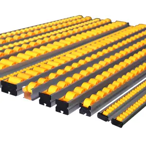 Langle Excellent Quality Good Price Black PP Roller And Aluminum Alloy Rack Made Roller Track Conveyor