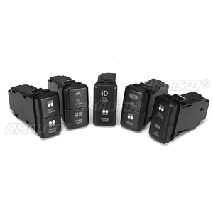 12V Car Dual <b>LED</b> <b>Light</b> <b>Bar</b> Rear Spot <b>Light</b> On-Off Push Switch Button <b>Light</b> Button for Toyota Landcruiser Prado Hilux Reiz - Product Image 2