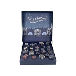 Christmas Chocolate Gift <b>Box</b> Luxury Rigid Paper <b>Box</b> With Divider Tray For Candy <b>Cookie</b> Holiday Xmas Gift Packaging Custom Logo P - Product Image 2