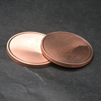Monedas de Desafío de Metal en Blanco Personalizadas al por Mayor de Latón, Cobre y Plata de 25mm, 26.5mm, 50mm para Grabado Láser con Estuche