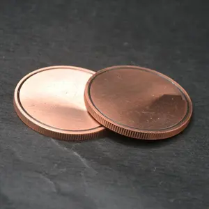 Wholesales Brass Copper Silver Stainless Steel Blank Brass Metal Challenge Coins Blanks For Fiber Laser Engraving