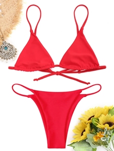 Maillot de bain fournisseur conception personnalisée fille Bralette <span class=keywords><strong>string</strong></span> Bikini Sexy - Product Image 2