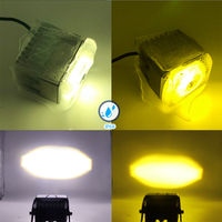 Faro de motocicleta impermeable superbrillante, foco de 12V, luz Led auxiliar para motocicleta, Mini lámpara de conducción