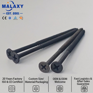 Tornillo <span class=keywords><strong>para</strong></span> paneles <span class=keywords><strong>de</strong></span> yeso Malaxy personalizable con cabeza <span class=keywords><strong>de</strong></span> trompeta <span class=keywords><strong>de</strong></span> fosfato negro y rosca gruesa - Product Image 3
