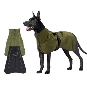 Wholesales Thick Padded Warm Cozy Waterproof Windproof Reflective Pet Clothes Cold Weather Pet Coats Dog Winter Jacket