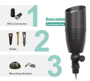 Éclairage paysager extérieur basse tension, projecteurs directionnels LED 12V pour jardin, cour, arbre, <span class=keywords><strong>maison</strong></span> - Product Image 3