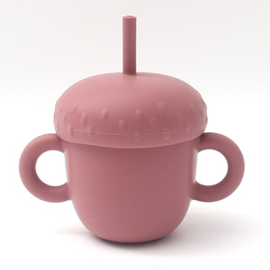 Bebé Led destete agua potable tapa fiable Sippy taza irrompible taza de entrenamiento para niños pequeños tazas de silicona para bebés con pajita - Product Image 3