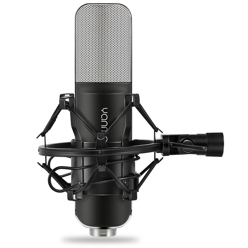 Q8 Professional Ultra High Sensitive Studio Recording Condenser Cardioid 3.5 mm XLR Microphone with Shock Mount