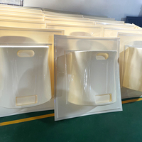 Coque en plastique ABS durable personnalisée pour toit de voiturette de golf, services de découpe et de thermoformage sur mesure, pièces en plastique moulées