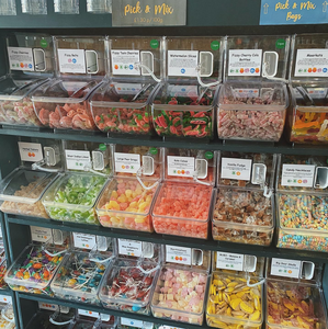 Phổ Biến Kẹo Dispenser Ngũ Cốc Hiển Thị Kẹo Các Loại Hạt Hộp Container Scoop Bin Rõ Ràng Nhựa Thùng Số Lượng Lớn Thực Phẩm Scoop Thùng Cho Ngọt Ngào - Product Image 2