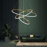 Lampu Chandelier Cincin Mewah Berkualitas Tinggi, Laris Manis, untuk Dekorasi Rumah Kelas Atas, Lobi Hotel