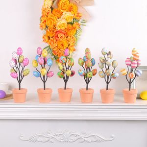 Schiuma durevole 3D per la visualizzazione del Desktop e la decorazione della casa di primavera Decorazione del vaso dell'uovo di pasqua con la stampa del fumetto - Product Image 2