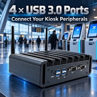 Mini-ordinateur industriel Intel Core I3-10110U double LAN 2 ports COM pour la surveillance des convoyeurs d'entrepôt