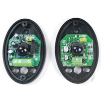 Sensor de Haz Infrarrojo para Puertas Automáticas y Portones Correderos, 12v 24v CA/CC, Moderno, Impermeable IP44, Alcance de 15m, Pequeño, 1 Haz