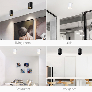 Neeerdu — <span class=keywords><strong>Spot</strong></span> lumineux Led rond en aluminium, montage en Surface, luminaire de <span class=keywords><strong>plafond</strong></span>, avec technologie Cob, 12/18/24w - Product Image 5
