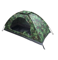 Tente de camping portable pour une personne, camouflage Oxford, quatre saisons, ouverture automatique rapide, imperméable, pour la randonnée