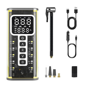 Portable Smart Car Tire Inflator 6000mAh LCD Display <b>12V</b> Electric <b>Pump</b> For Cars And Tires - Product Image 2