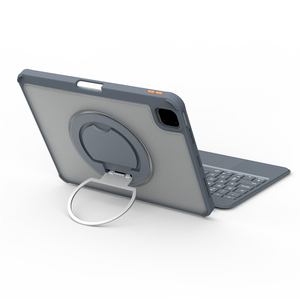 Clavier rotatif professionnel à 360 degrés Pro 11 M5 2026 avec étui, rétroéclairage 7 couleurs, pavé tactile multipoint et emplacement intégré pour stylet - Product Image 1