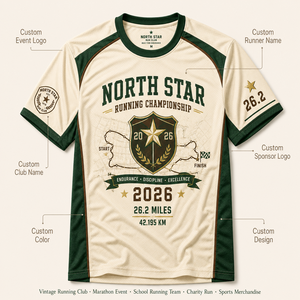 Custom Retro 26.2 Marathon <b>T</b> Shirt Vintage <b>Track</b> Club Graphic Tee for Race Events and Finisher Gifts - Product Image 6