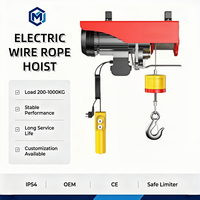 Mini palan électrique sans fil monophasé 110V 220V avec télécommande, antirouille, Pa 1000, 20m, pour chantier de construction et atelier d'entretien