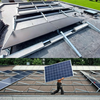 Kit Pemasangan Panel Surya Aluminium Kustom Yanglin dengan Pemberat untuk Rak PV Atap Datar