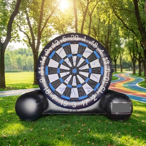 Jeu de fléchettes de football gonflable interactif pour l'extérieur, jeu de lancer de ballon de football gonflable pour fêtes en plein air - Product Image 1