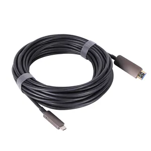 VCOM Fiber optik Video kablosu 4K 18Gbps USB C HDMI dönüştürücü HDCP 2.2 AOC aktif optik HDMI kablosu