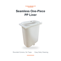 Insert de remplacement pour pompe à sauce 3,3 L en PP de qualité alimentaire, pièces de distributeur de sauce personnalisées pour cuisine commerciale