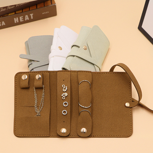 Elegante Estuche Enrollable para Joyas, Bolsa de Microfibra para Guardar Collares, Anillos y Pendientes, para Viajes y Uso Diario - Product Image 5