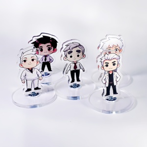 Hanxin Custom Rotatable Acrylic Animation Stand Quality TikTok Instagram Video Proof for Father's Day Trendy Plastic Crafts