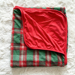 Couverture douce pour tout-petits en fibre de bambou imprimée double couche personnalisée, literie pour enfants, couverture d'emmaillotage pour bébé - Product Image 4