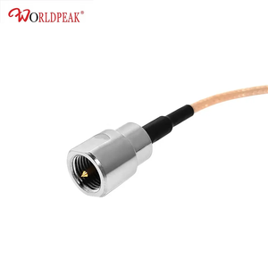 MCX steker kabel koaksial kuncir RF RG316 timah tambalan antena eksternal ew35 colokan laki-laki FME sudut kanan untuk FME pria - Product Image 6