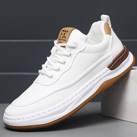 Chaussures de sport décontractées pour hommes en cuir PU, rehaussantes, de haute qualité, vente en gros, marque économique, promotion exceptionnelle