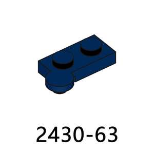 100g/bolsa  Placa de Bisagra No.2430 1 <span class=keywords><strong>X</strong></span> 4 Giratoria Superior, Ladrillos de Construcción, Figuras de Ladrillos, Compatible con las Principales Marcas de <span class=keywords><strong>Juguetes</strong></span> de Plástico - Product Image 4