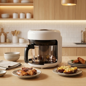 <span class=keywords><strong>Friteuse</strong></span> <span class=keywords><strong>à</strong></span> air intelligente professionnelle sans huile, saine et visuelle, avec fenêtre en verre trempé - Product Image 1