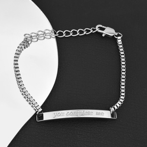 2026 New Wholesale Simple Popular Design Silver Plated <b>Chain</b> Bracelet <b>Titanium</b> Steel Unisex's Bracelets Fashionable Jewelry - Product Image 2