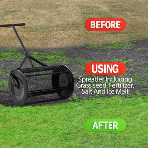 <span class=keywords><strong>Épandeur</strong></span> à rouleaux en métal à poignée réglable Compost et <span class=keywords><strong>épandeur</strong></span> d'engrais léger et durable pour supplément de terre végétale de <span class=keywords><strong>pelouse</strong></span> et de jardin - Product Image 5