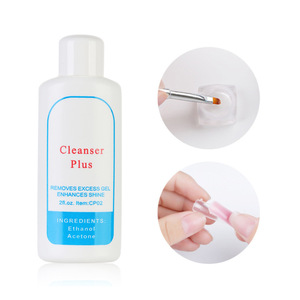 Dégraissant collant de Surface liquide pour ongles <span class=keywords><strong>Gel</strong></span> <span class=keywords><strong>UV</strong></span> dissolvant d'excès de vernis 60ML nettoyant Plus couche résidu Nail Art acrylique propre - Product Image 1