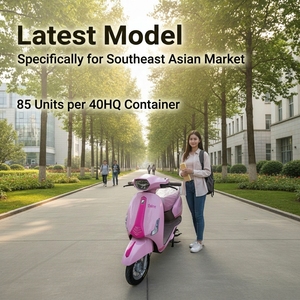 จัดหาสกู๊ตเตอร์ไฟฟ้าขนาดเล็กสำหรับผู้หญิง CKD/SKD คุณภาพสูง 800W รุ่นคลาสสิก จักรยานยนต์ไฟฟ้าพร้อมกระจกบังลม - Product Image 5