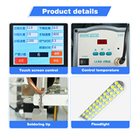 Máquina de soldadura semiautomática Máquina de soldadura con luz LED Montaje de PCB SMT Máquina de conexión USB Máquina de fabricación de cables de datos