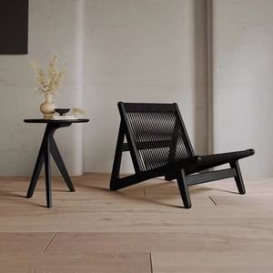 <span class=keywords><strong>Fauteuil</strong></span> individuel en bois massif artisanal avec tressage en corde de papier, écologique et durable pour <span class=keywords><strong>salon</strong></span>, chambre et salle à manger - Product Image 1