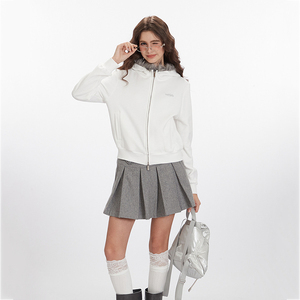 Sweat à capuche streetwear automne, poids lourd 400 g/m², impression numérique, logo personnalisé, double fermeture éclair, col en fourrure - Product Image 6