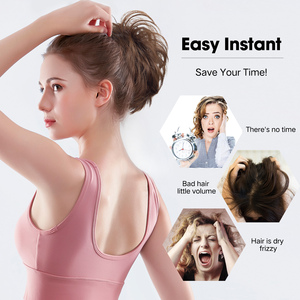 AliLeader <span class=keywords><strong>Chignon</strong></span> Bouclé Synthétique, Postiche <span class=keywords><strong>Chignon</strong></span> Effiloché avec Peigne Latéral à Clipser, Accessoire <span class=keywords><strong>Cheveux</strong></span> Coiffure Haute Désordonnée - Product Image 2