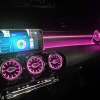 Turbine d'aération pour voiture 64 couleurs Lumière ambiante Sortie d'air conditionné pour Mercedes-Benz Classe A W177 CLA W118