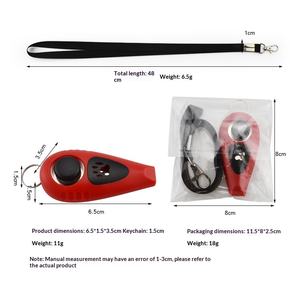 Hondentraining Clicker & Fluitje 2-in-1 Design Honden Clicker met Koord ABS Materiaal Hondenfluit <span class=keywords><strong>Trainer</strong></span> Met Koord - Product Image 4
